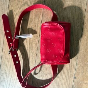 American Girl Red Star-Embossed Belt Bag